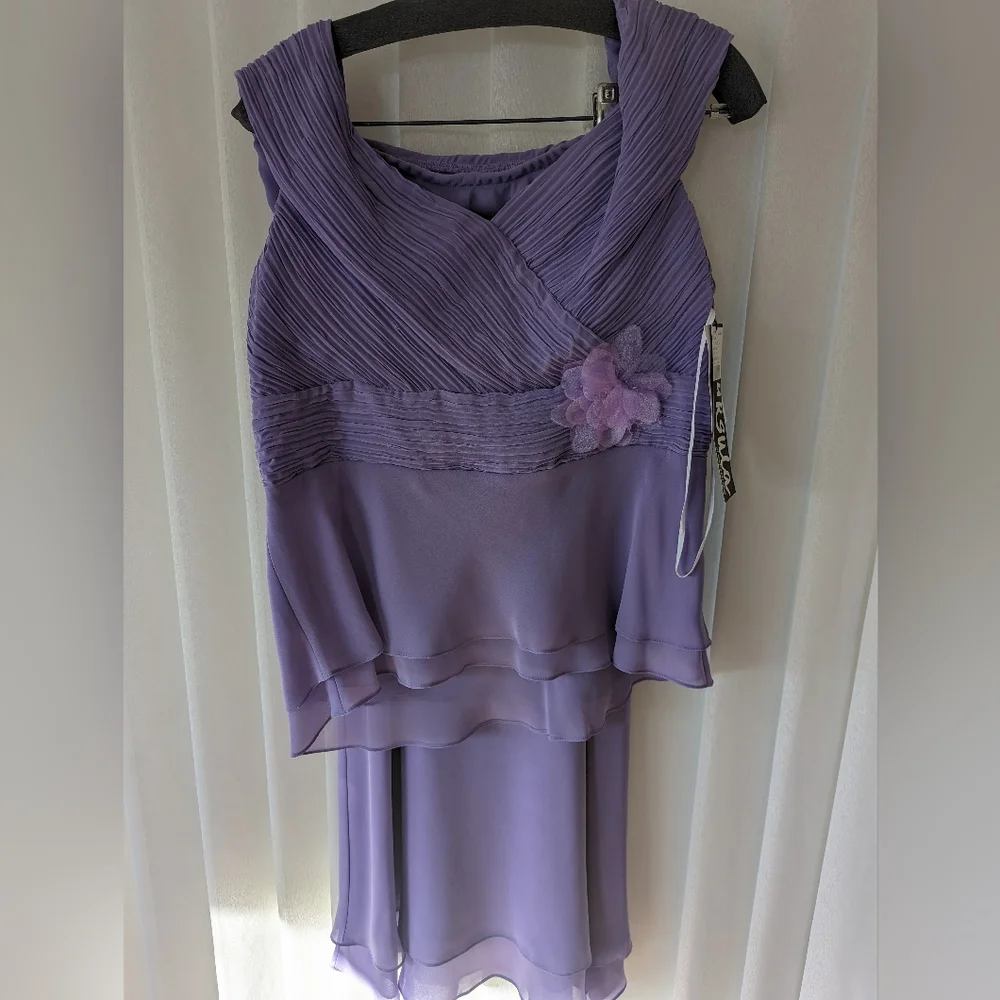 Two Piece Dress - Lilac - Picture 1 of 6